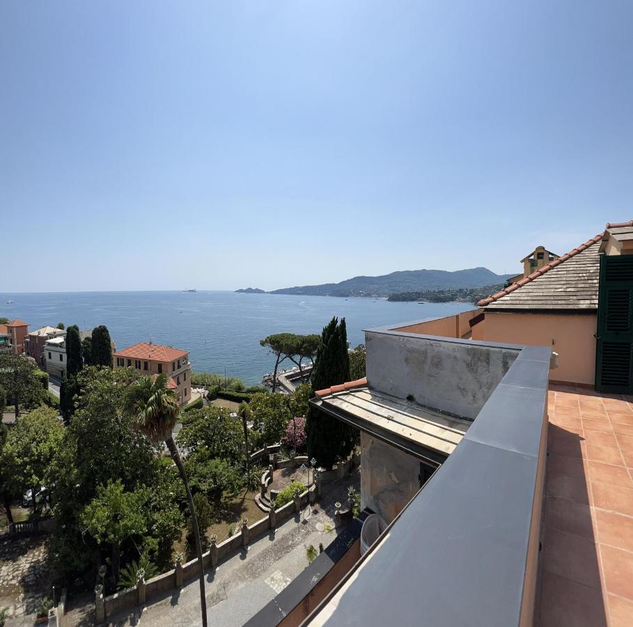 Attico San Faustino 165 Mq Piu 110 Mq Di Terrazza- In Villa 700 ,Vista Mare Strepitosa-100 M Dalla Spiaggia-Parking Esclusivo-Sky,Netflix Rapallo Exterior photo